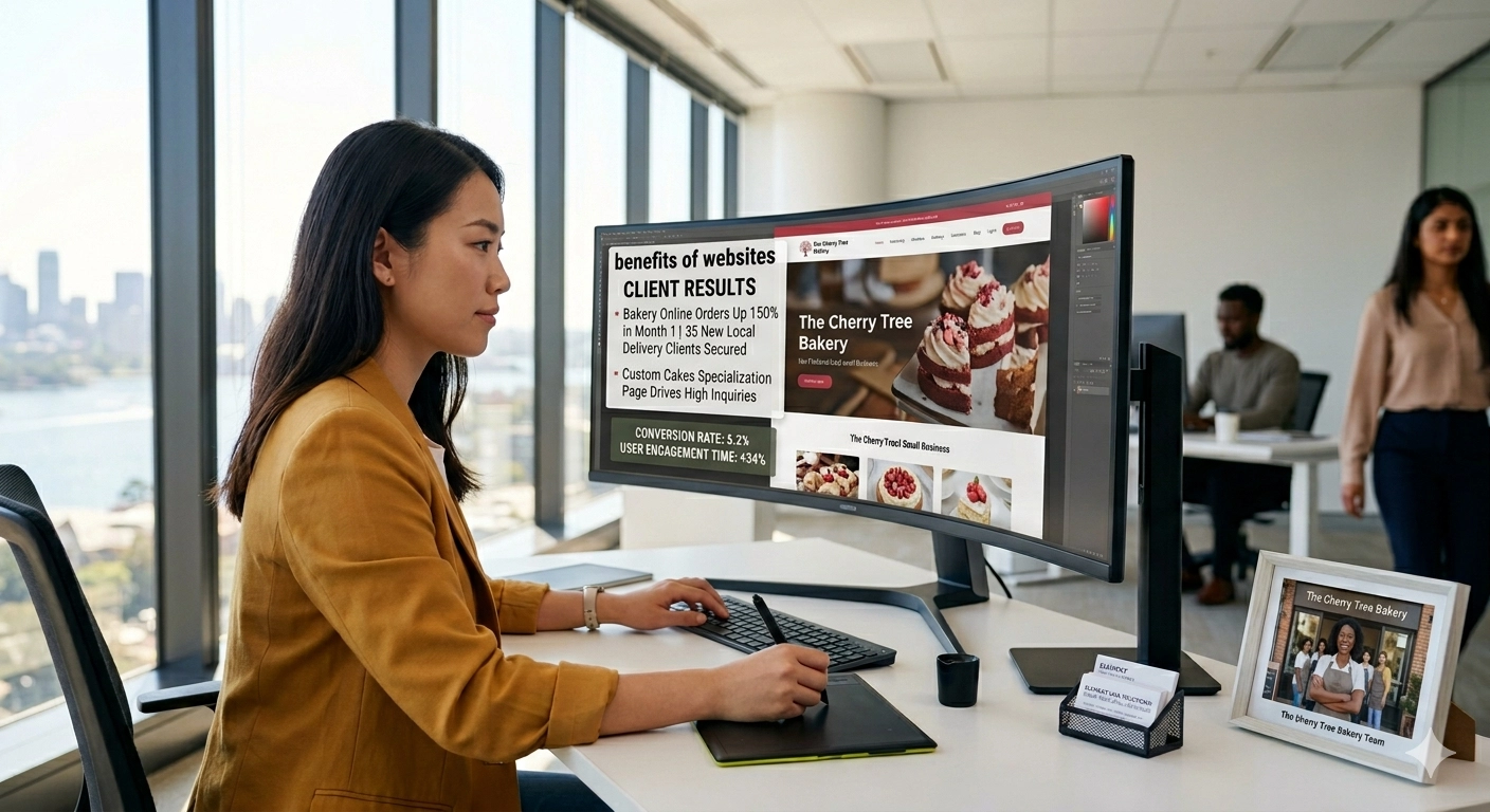 Professional Websites for Small Businesses benefits for small businesses
